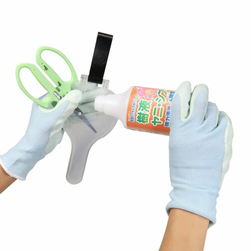 SABOTEN PT-2 GREEN ANGLED BLADE TRIMMING SCISSORS - Image 4