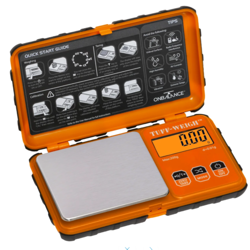 On Balance Tuff Weigh Scale TF-200 ( 200g x 0.01g ) - ORANGE - Image 3