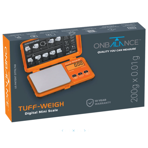 On Balance Tuff Weigh Scale TF-200 ( 200g x 0.01g ) - ORANGE - Image 2