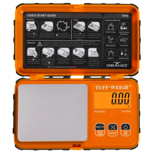 On Balance Tuff Weigh Scale TF-200 ( 200g x 0.01g ) - ORANGE - Image 4