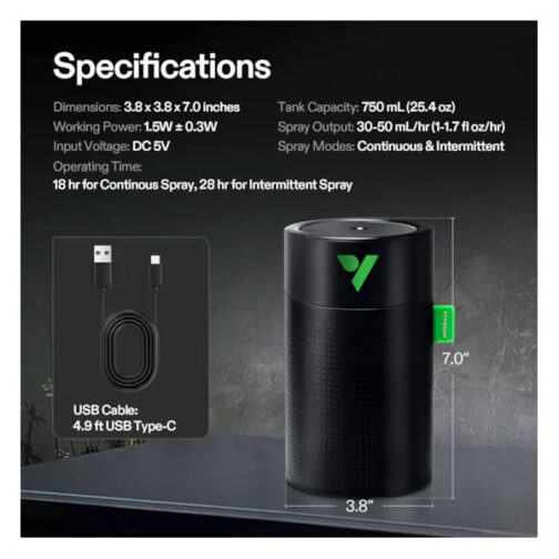 VIVOSUN AEROSTREAM UO75 USB HUMIDIFIER - Image 7