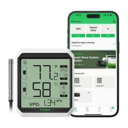 VIVOSUN AEROLAB BLUETOOTH HYGROMETER THERMOMETER AND EXTERNAL SENSOR