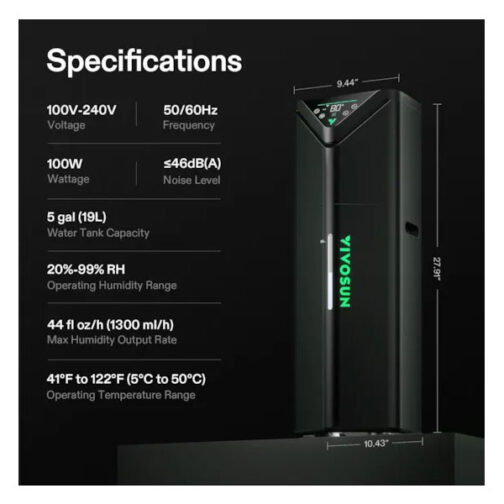 VIVOSUN AEROSTREAM H19 HUMIDIFIER - Image 2