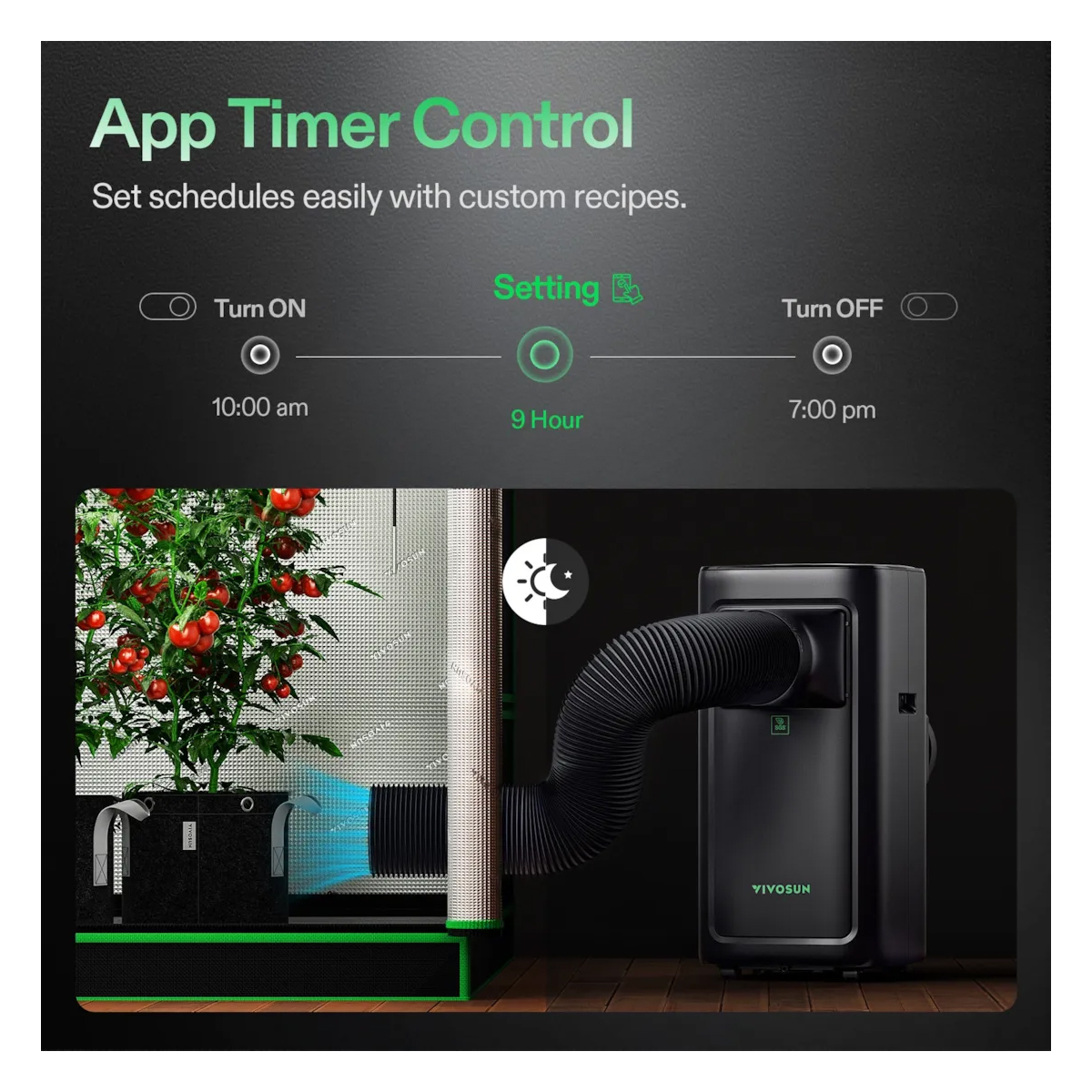 VIVOSUN AEROLUSH CO8 INTELLIGENT AIR CONDITIONER - Image 2