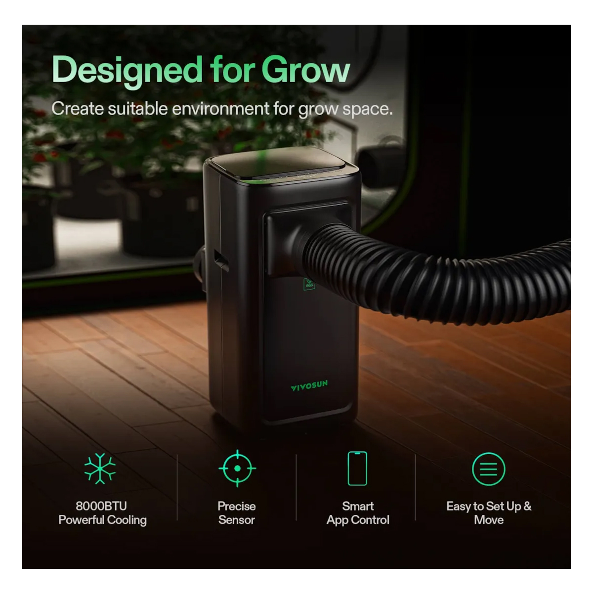 VIVOSUN AEROLUSH CO8 INTELLIGENT AIR CONDITIONER - Image 4