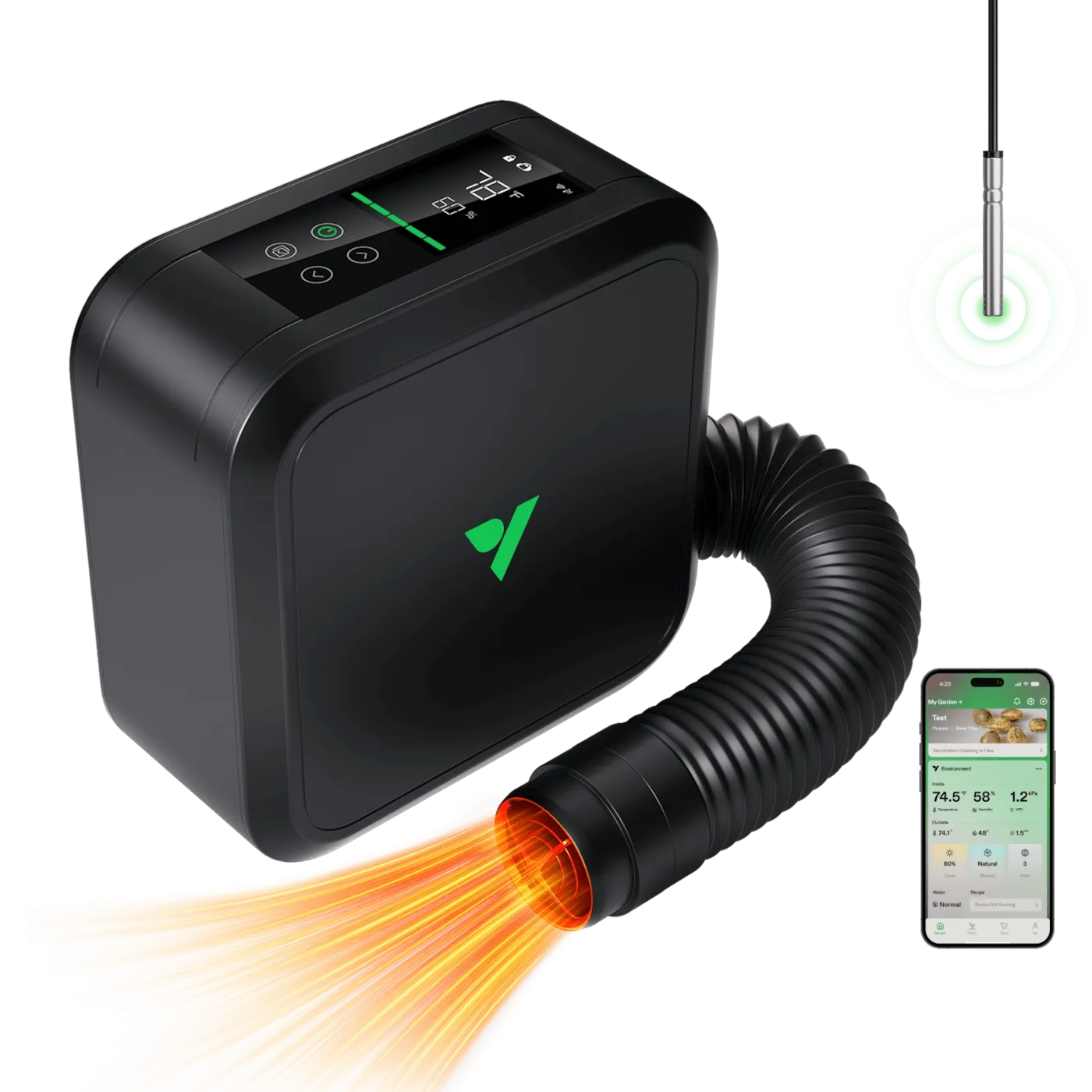 VIVOSUN AEROFLUX GROW TENT HEATER 700W