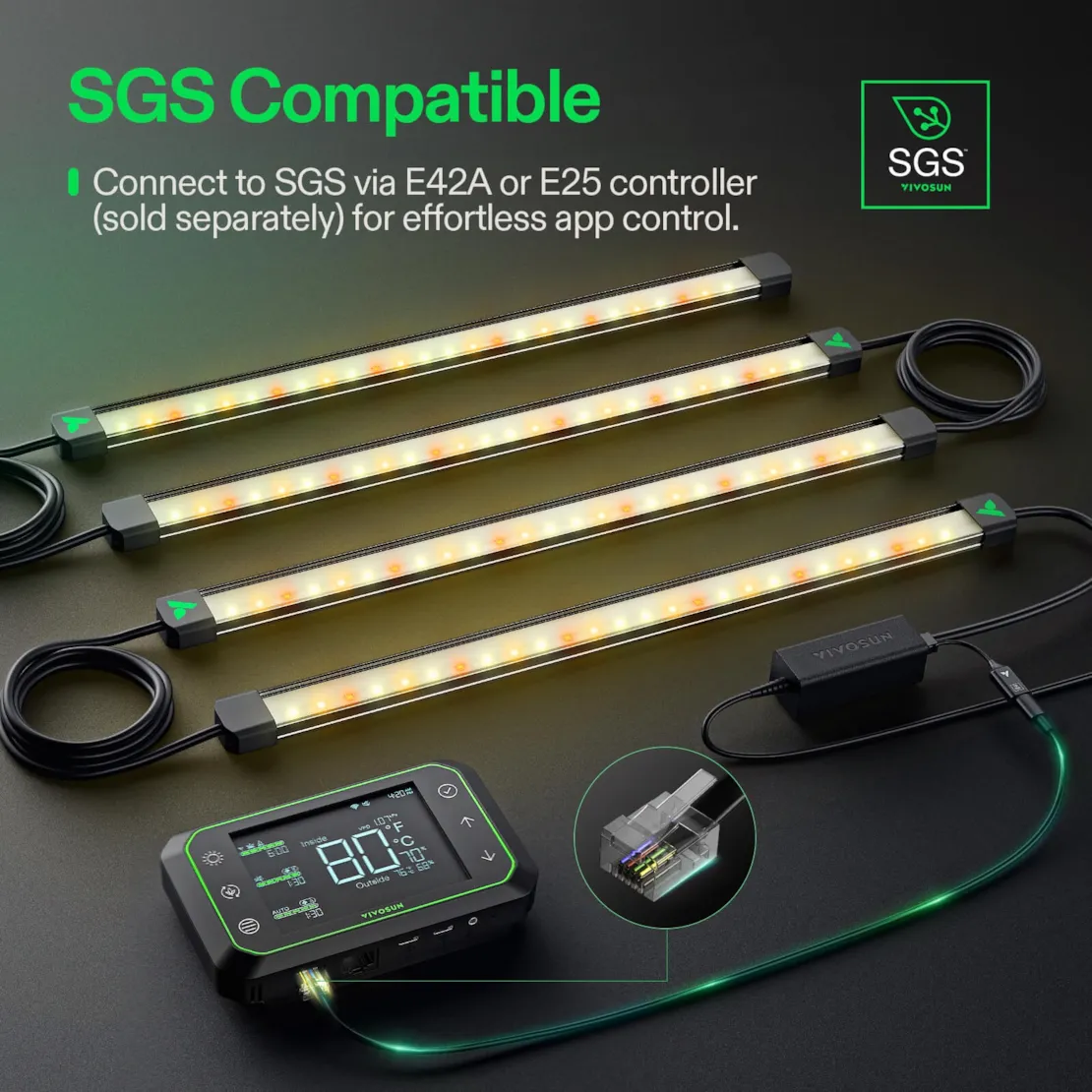 VIVOSUN LUMARAY SIDE LIGHTS 4 BAR, FULL SPECTRUM LED LIGHT - Image 3